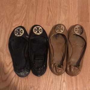 LOT OF 2 Tory Burch flats